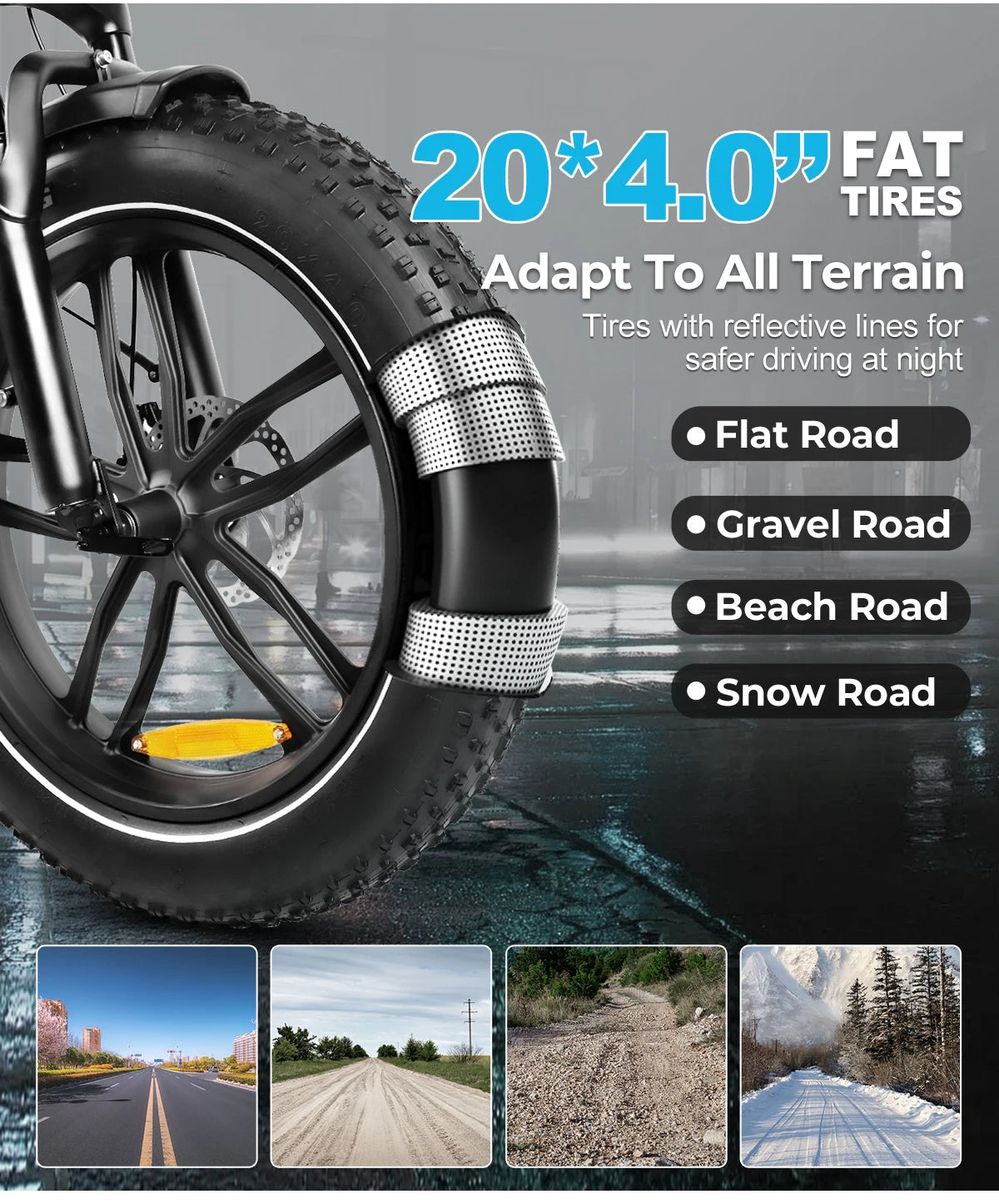 Peak 850W, 20" Foldable Fat Tire Ebike With 36V 13AH Removable Battery For Man And Woman, Electric Bike for Adults.