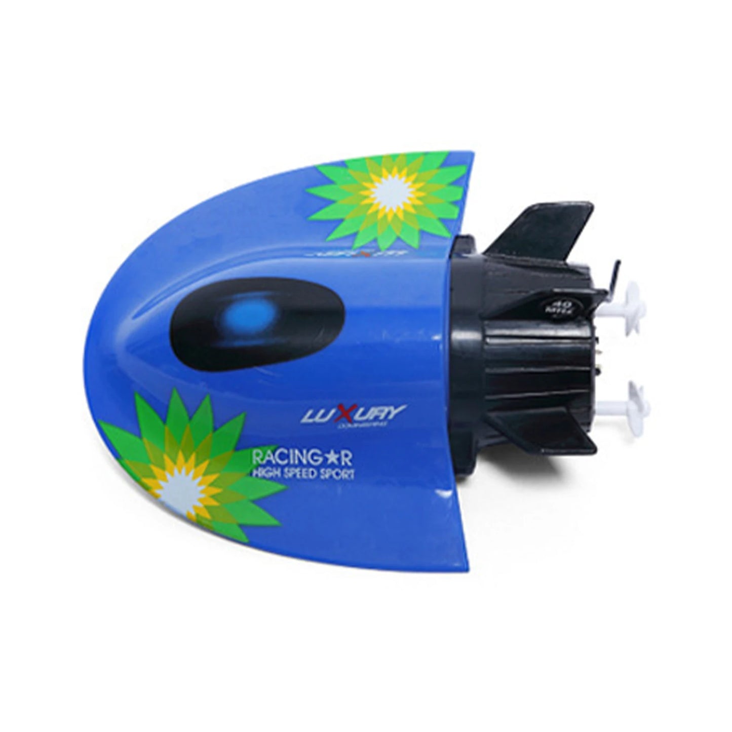 RC Micro Submarine 27MHz Mini U-Boat Blue Underwater Sightseeing Remote Control Diving Boat Model Toys Christmas Gifts