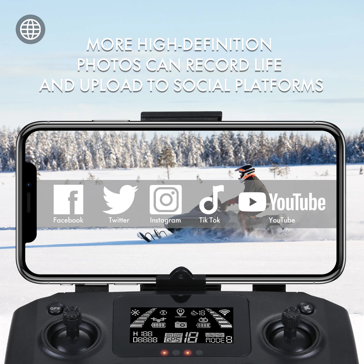 NBD Drone with Camera 4K for Adults Easy GPS Quadcopter for Beginner Brushless Motor 5GHz Transmission Auto Return Home