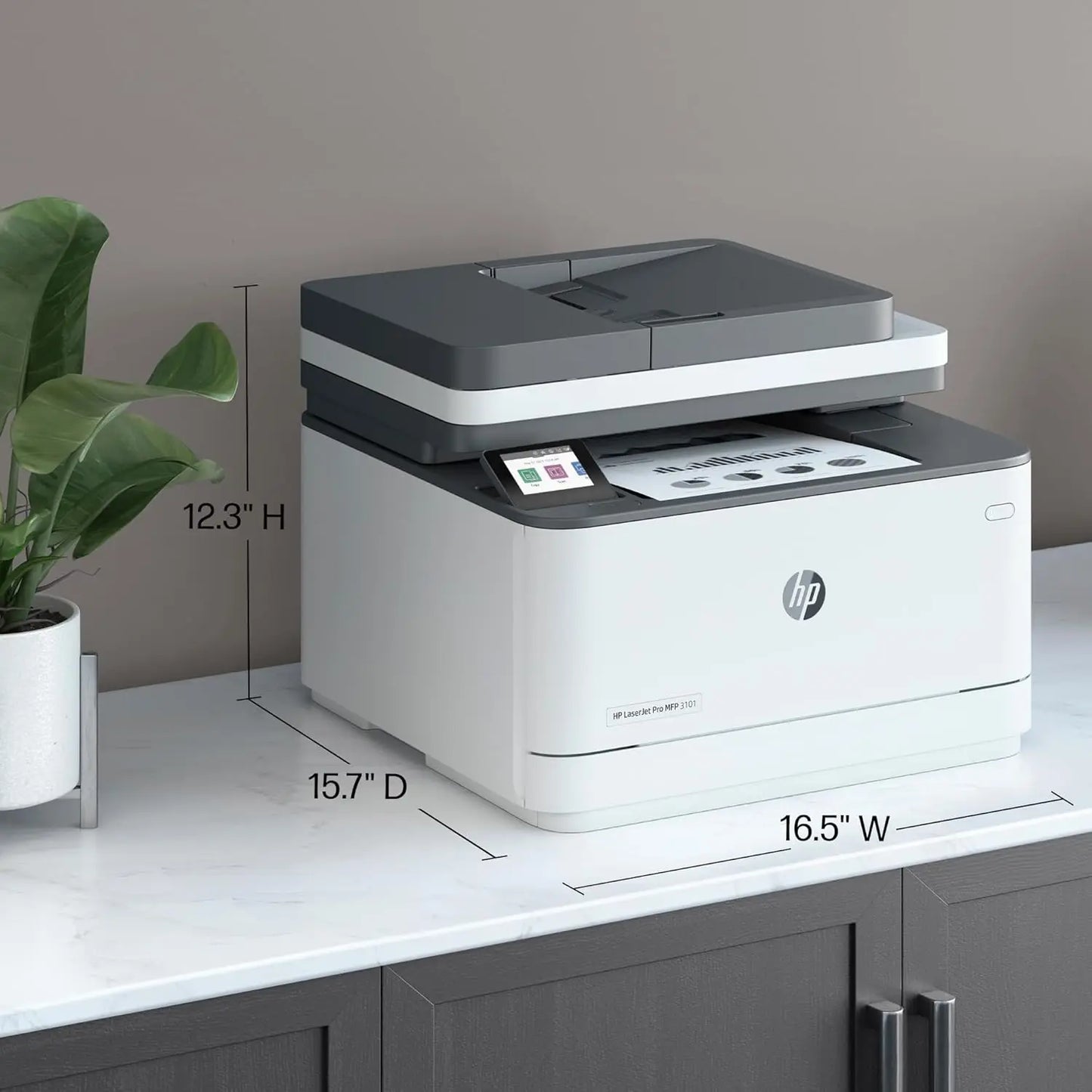 Wireless All-in-One Laser Printer with Duplex Printing, Ideal for Small Teams