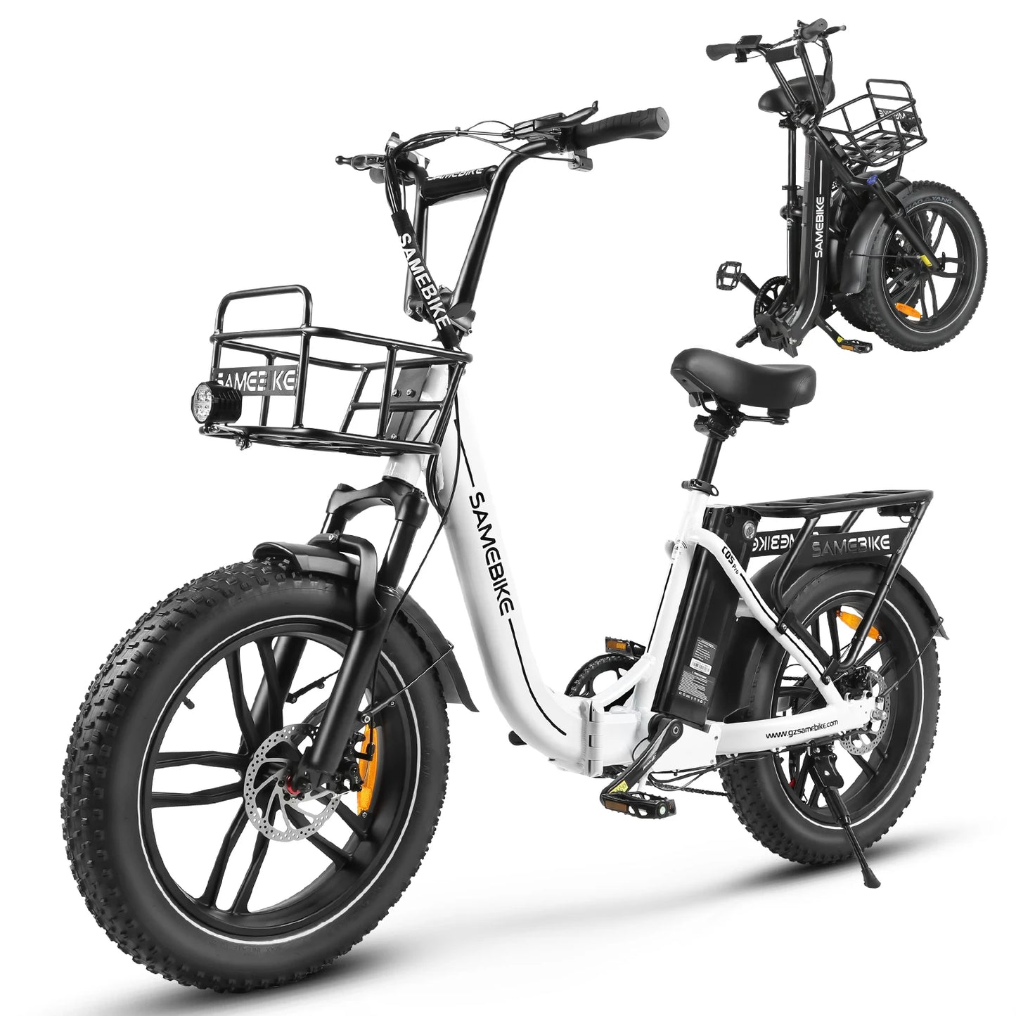 Peak 850W, 20" Foldable Fat Tire Ebike With 36V 13AH Removable Battery For Man And Woman, Electric Bike for Adults.