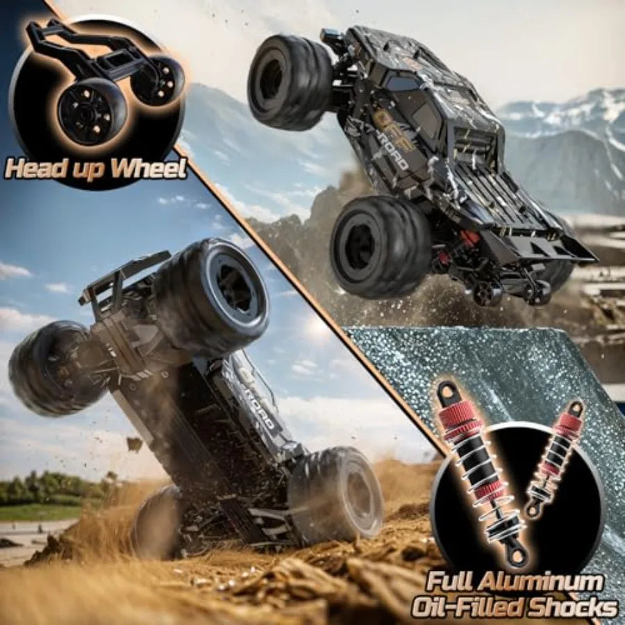 9309E All Terrain Fast RC Cars for Adults 40KPH 4WD Electric Off-Road Remote Control Monster Truck 2.4Ghz High Speed Car